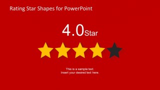 4 Stars Slide Design for PowerPoint