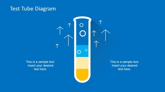 Flat Test Tube Infographic PowerPoint Diagram