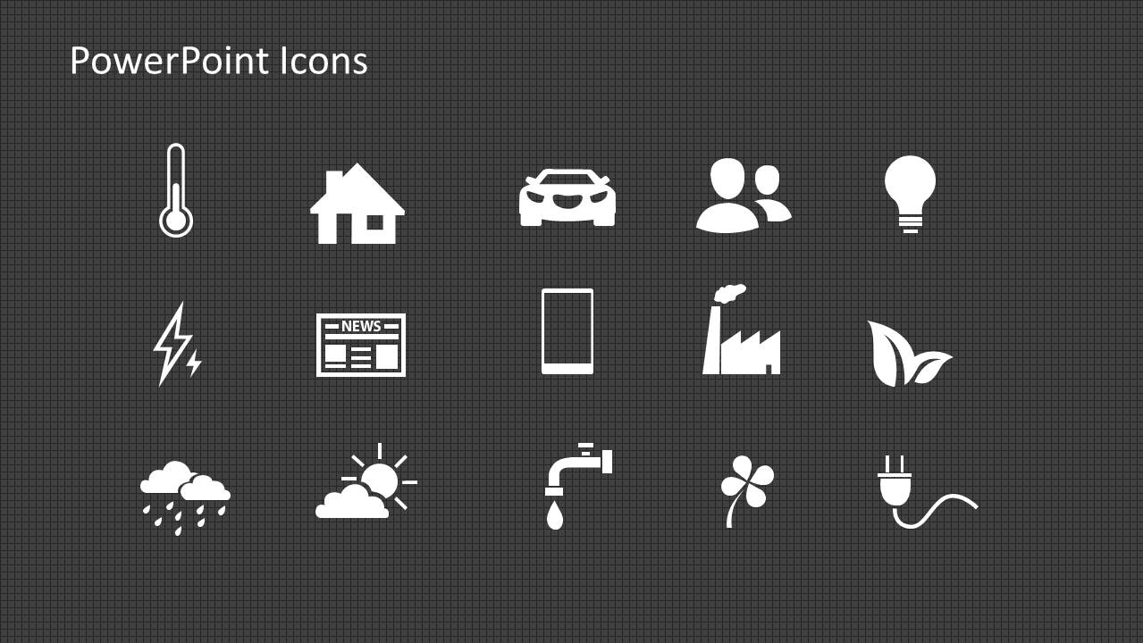 Energy PowerPoint Icons for Presentations