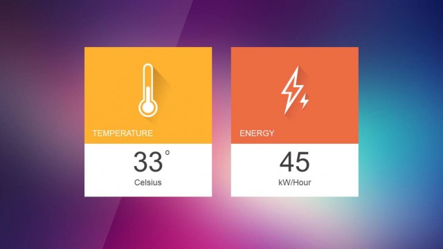 Simple Energy Dashboard PowerPoint Template