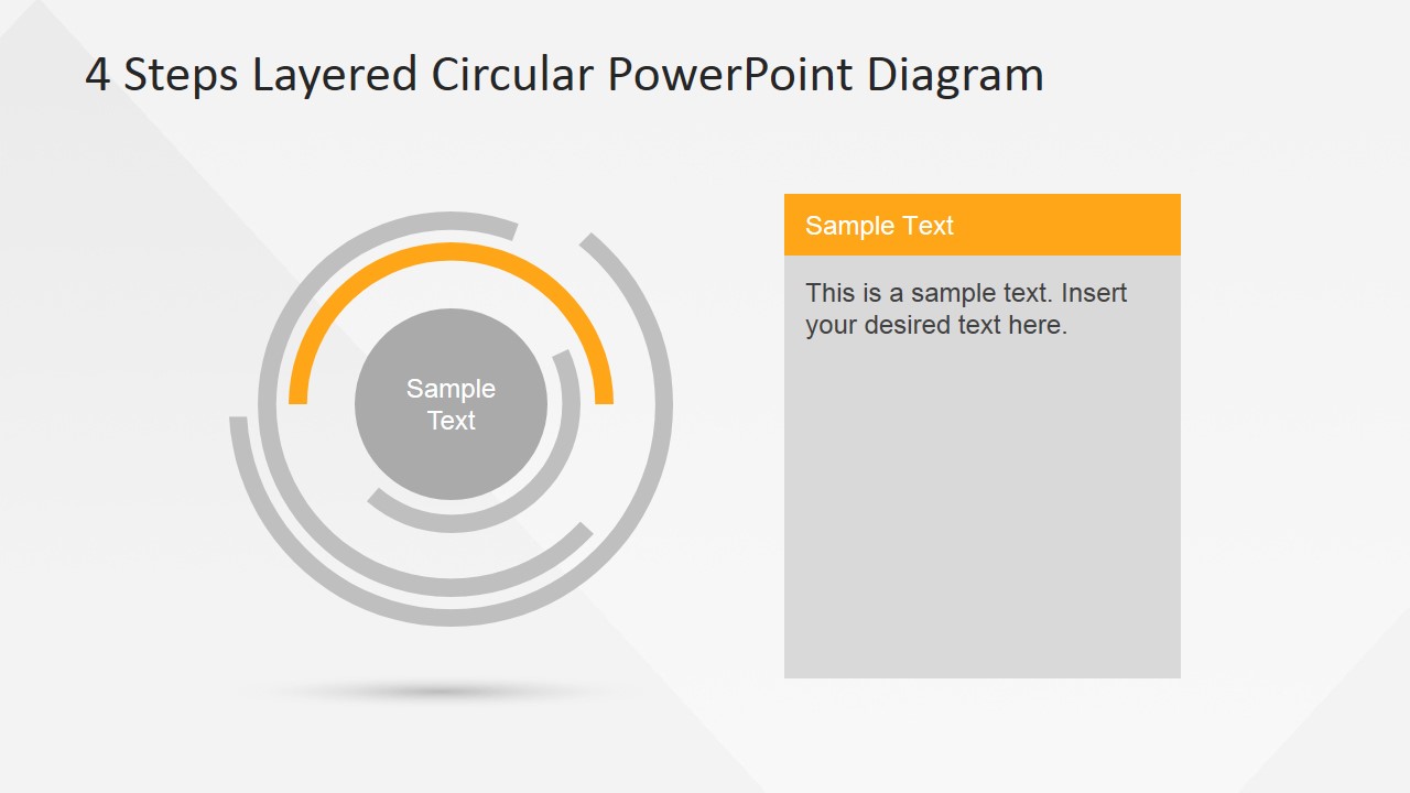 4 Steps Layered Circular PowerPoint Diagram - SlideModel