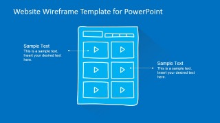 PowerPoint Mockup of Video List Webpage