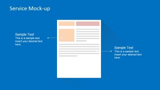 Flat Service Page Mock-up for E-Commerce Site
