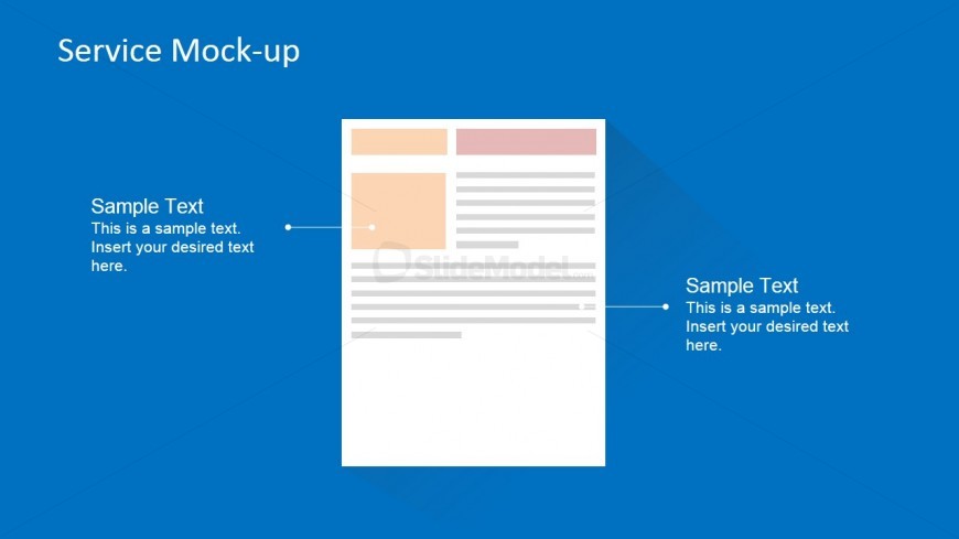Flat Service Page Mock-up for E-Commerce Site