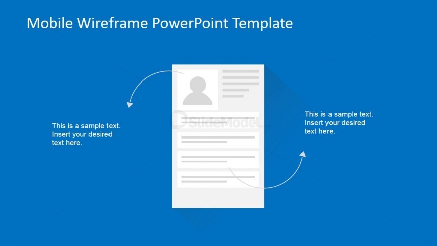 PowerPoint Wireframe of Contact Details Mockup