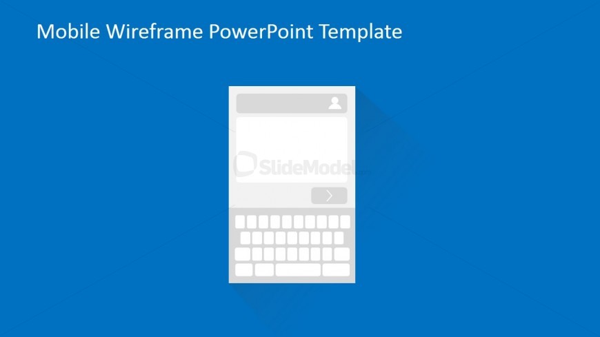 PowerPoint Wireframe of Text Box Typing