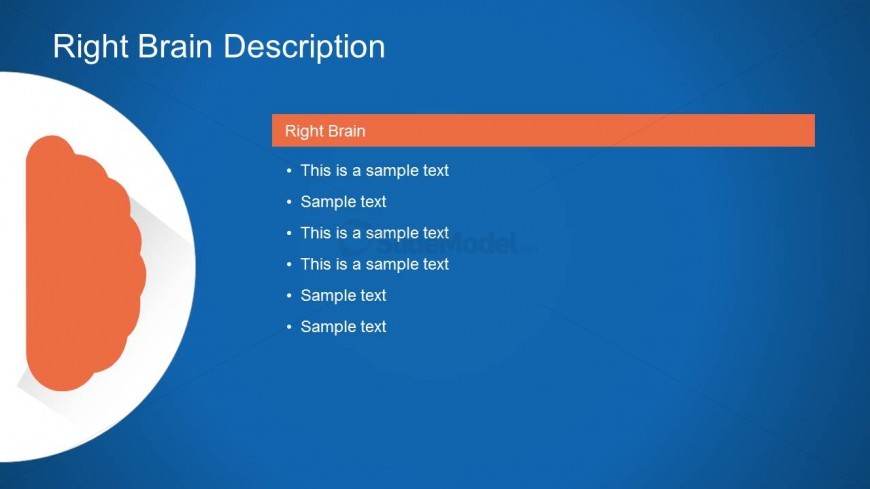 Left Brain Side Slide Design for PowerPoint