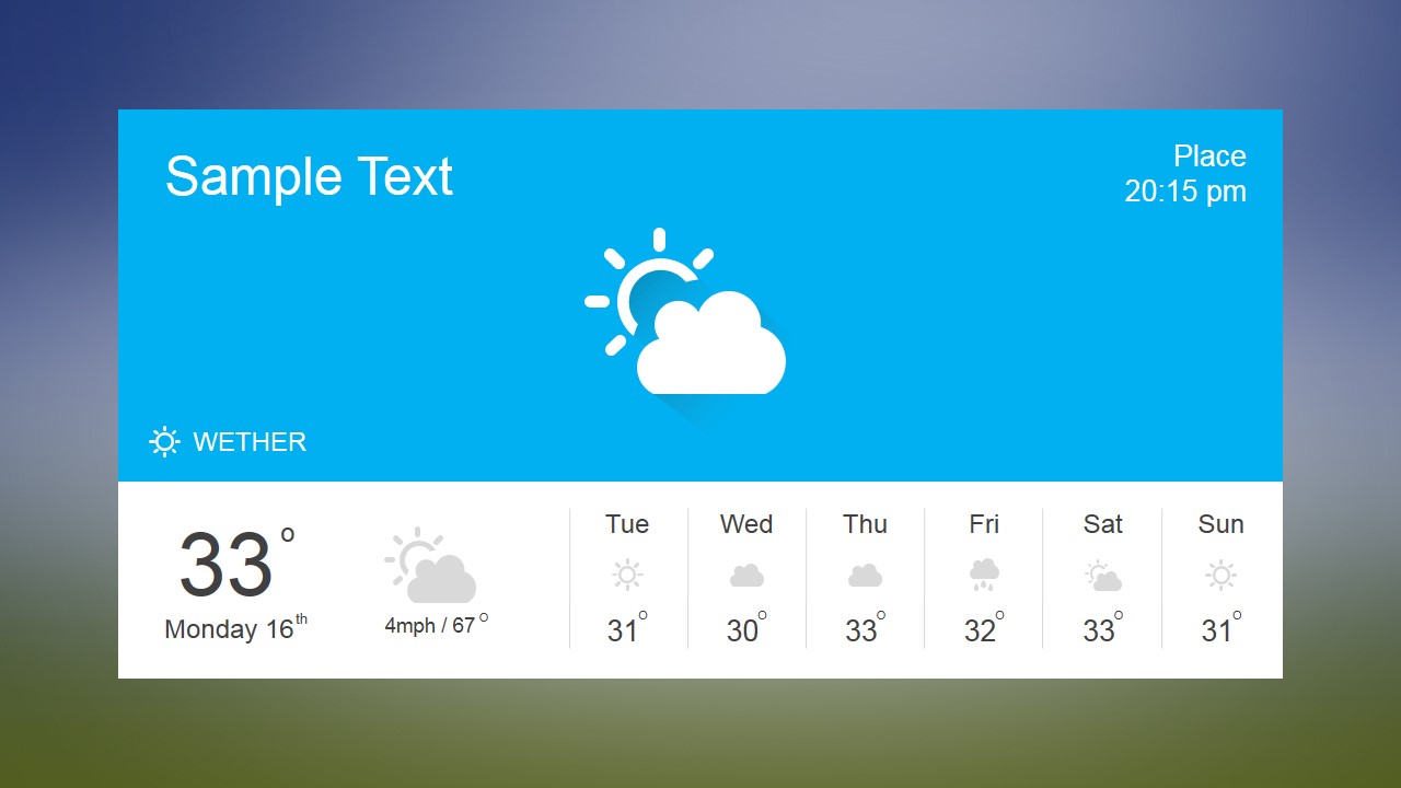 weather app presentation ppt