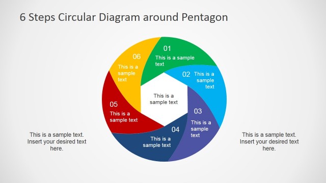 Circular Process Flow Diagram Six Steps