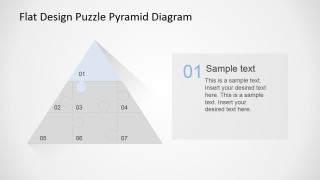 PowerPoint Diagram Top Jigsaw Piece Description