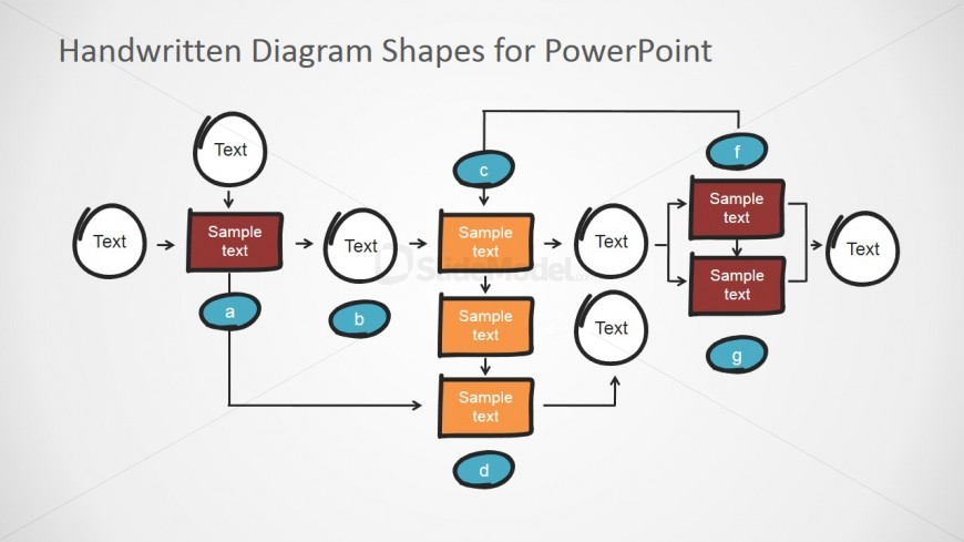 flowchart connectors powerpoint in Shapes PowerPoint Tree Flat Return to Bold . Handwritten Diagram