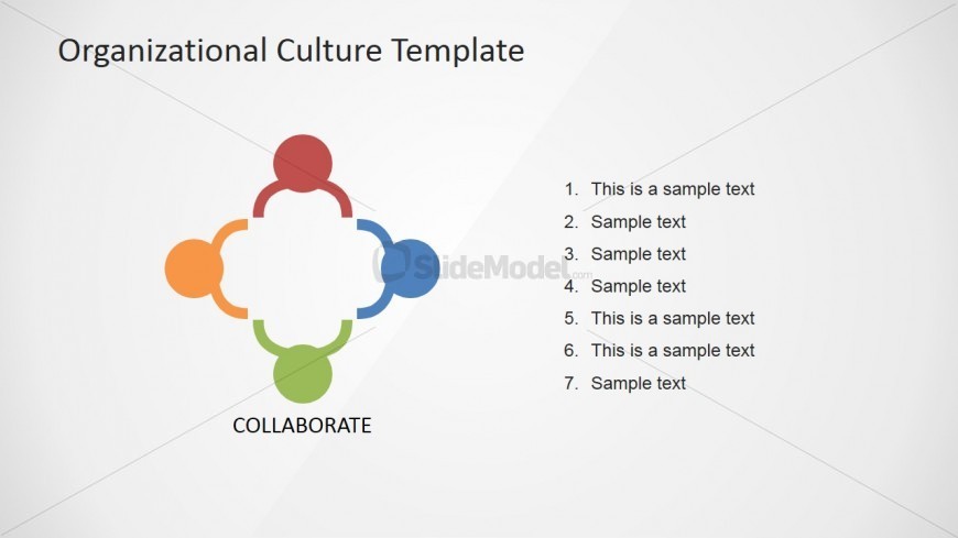 PowerPoint Clan Organizational Culture Icon Slide