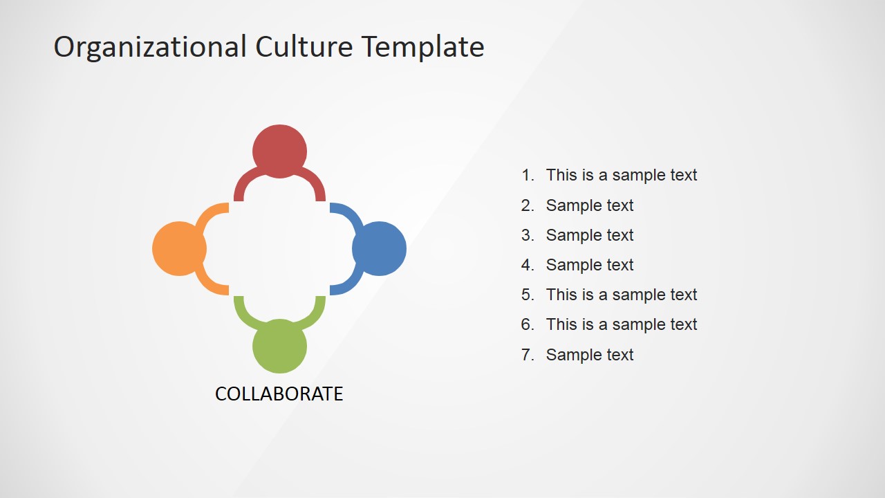 PowerPoint Clan Organizational Culture Icon Slide