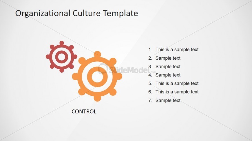 PowerPoint Control Organizational Culture Slide