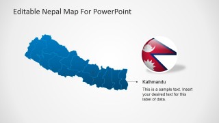nepal powerpoint map template kathmandu slidemodel