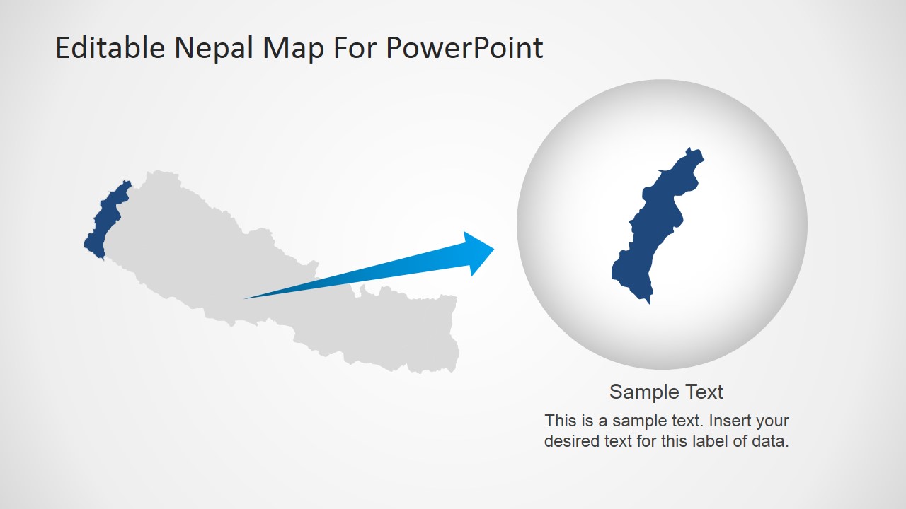 Nepal PowerPoint Map - SlideModel