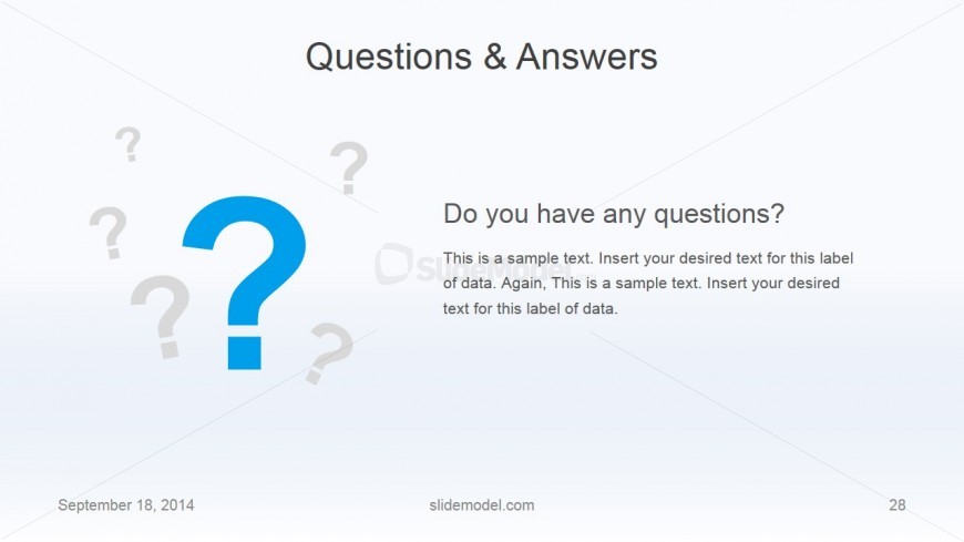 Flat Business Questions & Answers Slide Design