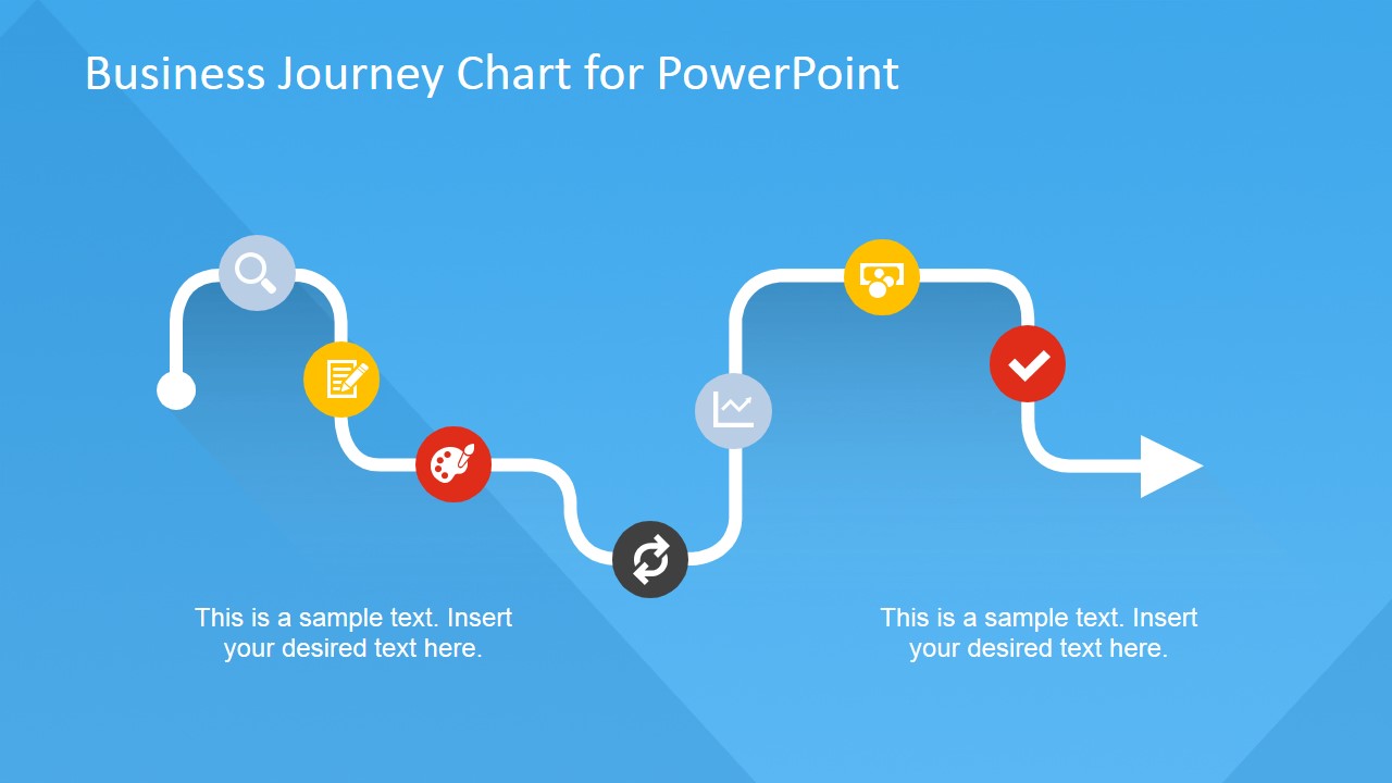 Business Journey Chart with Flat Icons