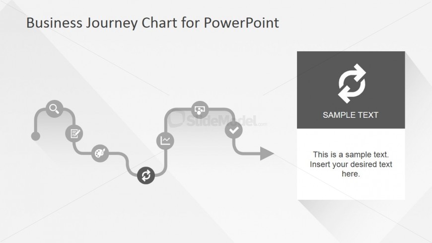 Flat Business Journey Chart Reload Slide