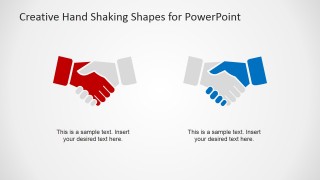 Making a Deal Handshaking Clipart Shapes