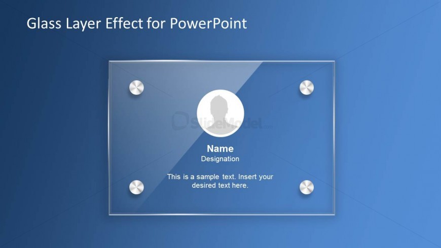 Glass Effect Profile Slide Design
