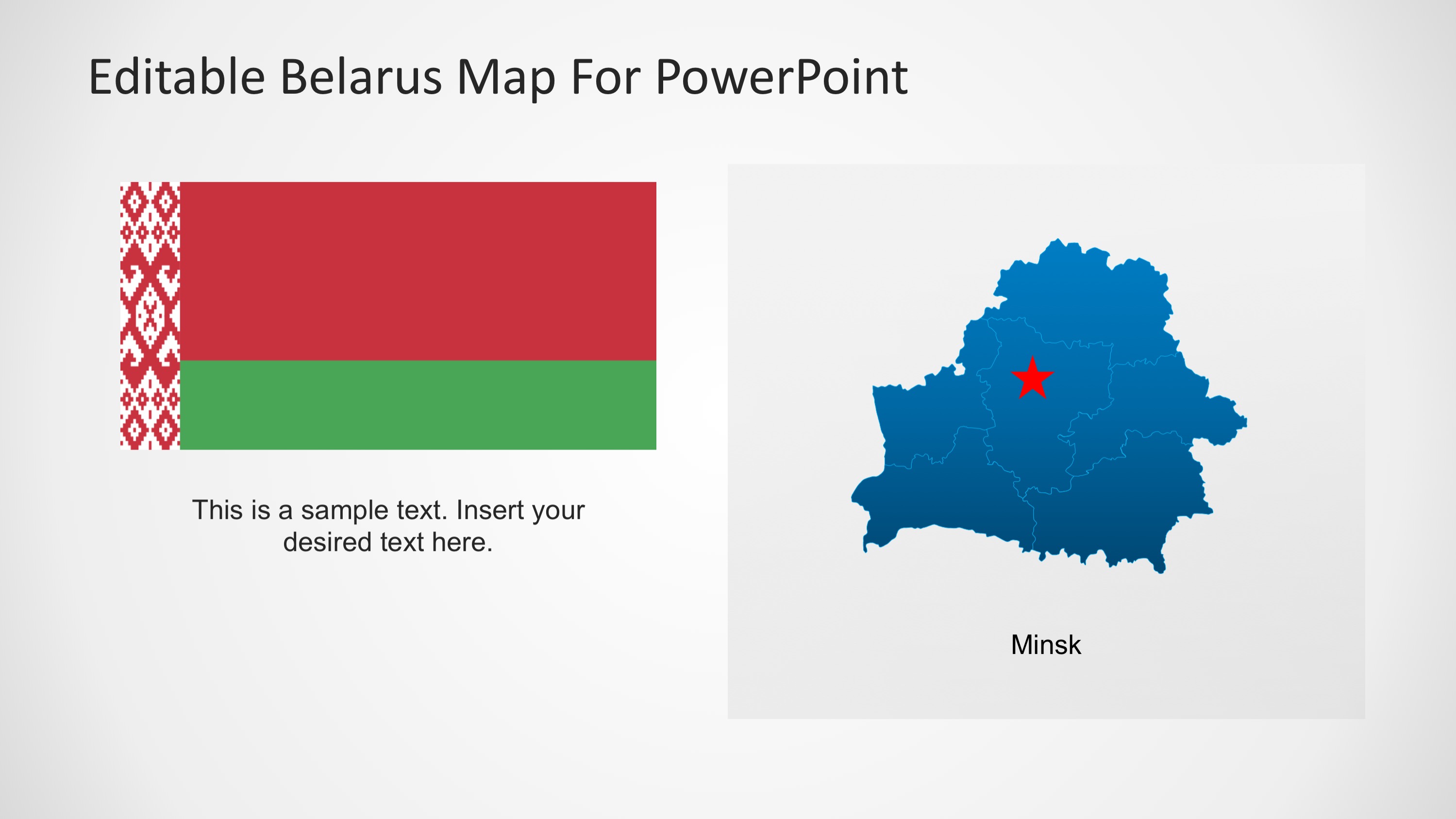 Editable map Minsk Belarus pdf