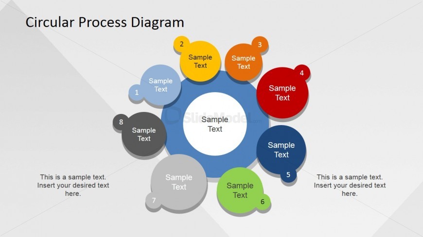 Circular PowerPoint Template for Process Presentation