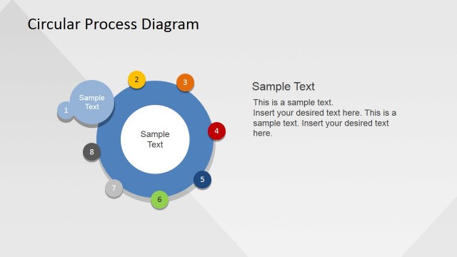First Step Circular PowerPoint Template