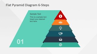 Pyramid Emphasizing First Layer from Bottom