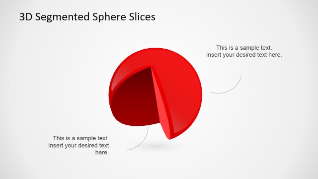 Quarter Segment Remaining 3D Harvey Ball PowerPoint Shape