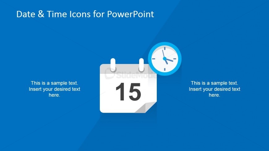 Event Planner Icon for PowerPoint & Clock