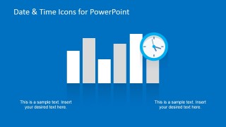 2D Bar Chart Flat Style Slide & Time for PowerPoint