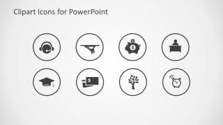 Clipart Icons for PowerPoint Light Gray Background