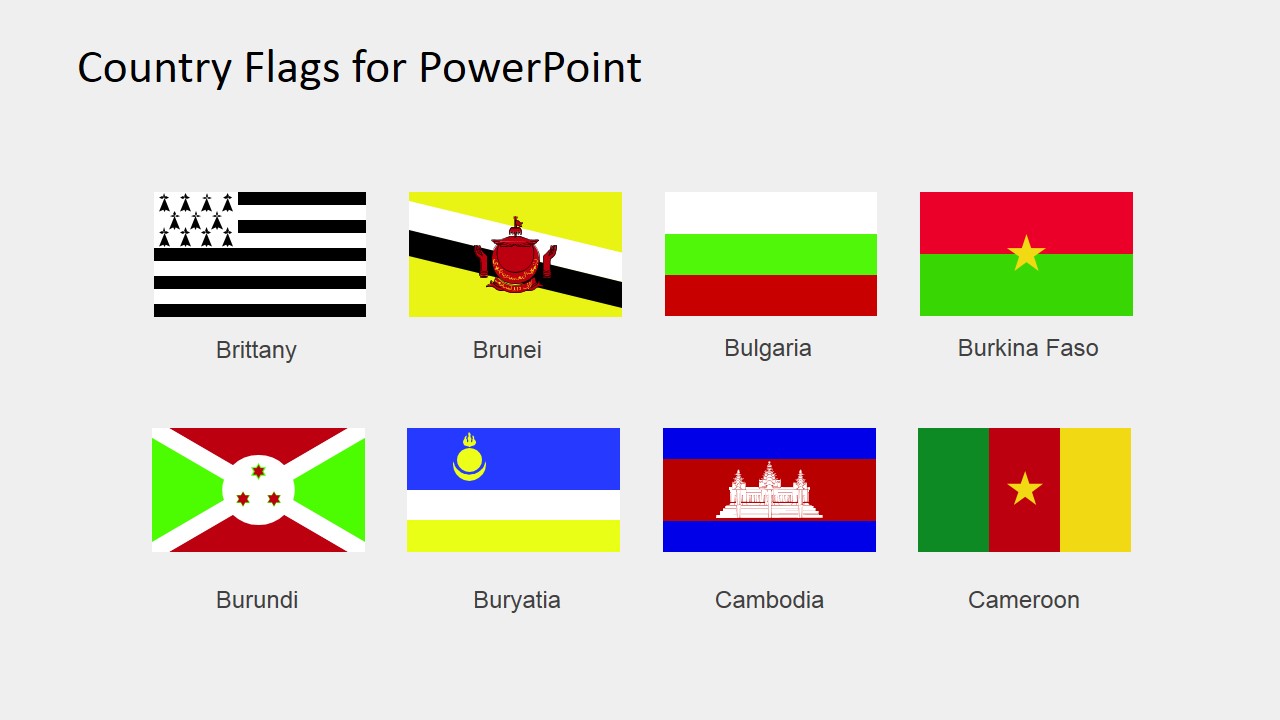 Country per Continent PowerPoint Template
