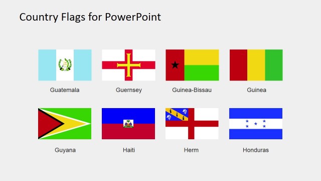 National Flags Icons for PowerPoint