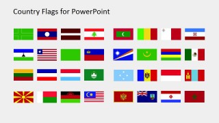 flags country clipart powerpoint national shapes template templates slidemodel