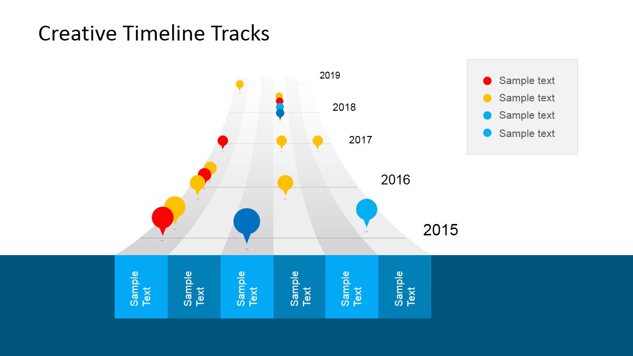 Timeline Tracks & Bubble Clipart for PowerPoint