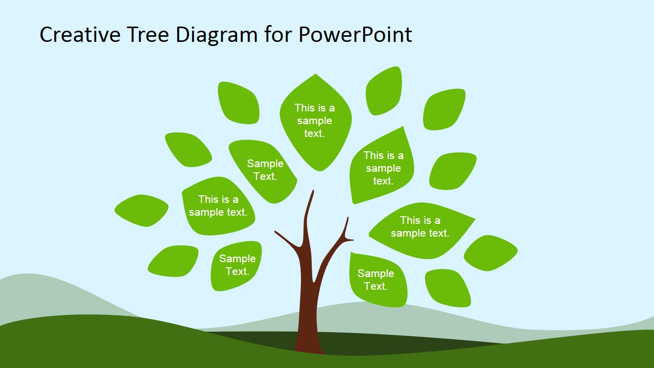 Simple Tree Chart Diagram Design For Powerpoint Slidemodel Diagram | My ...