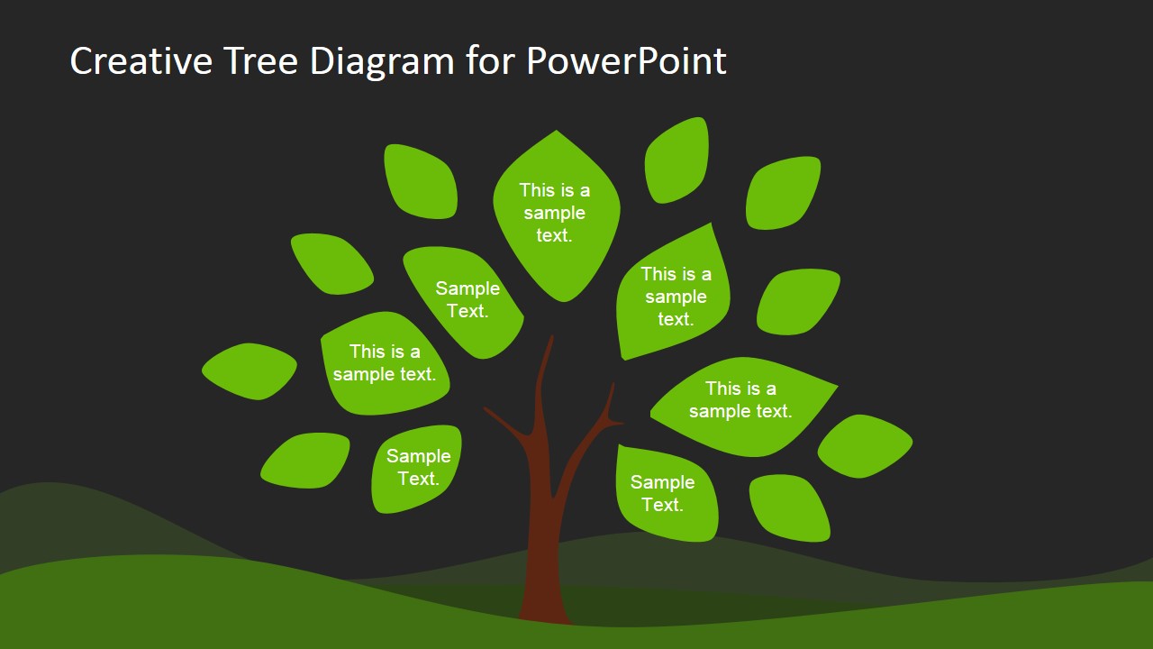 Creative Tree Diagram PowerPoint Template SlideModel