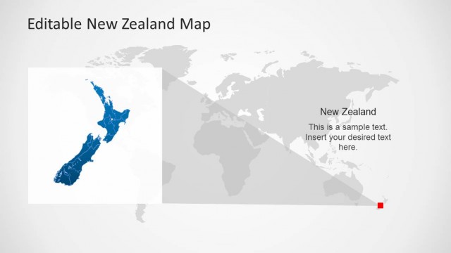 New Zealand Map Template Design