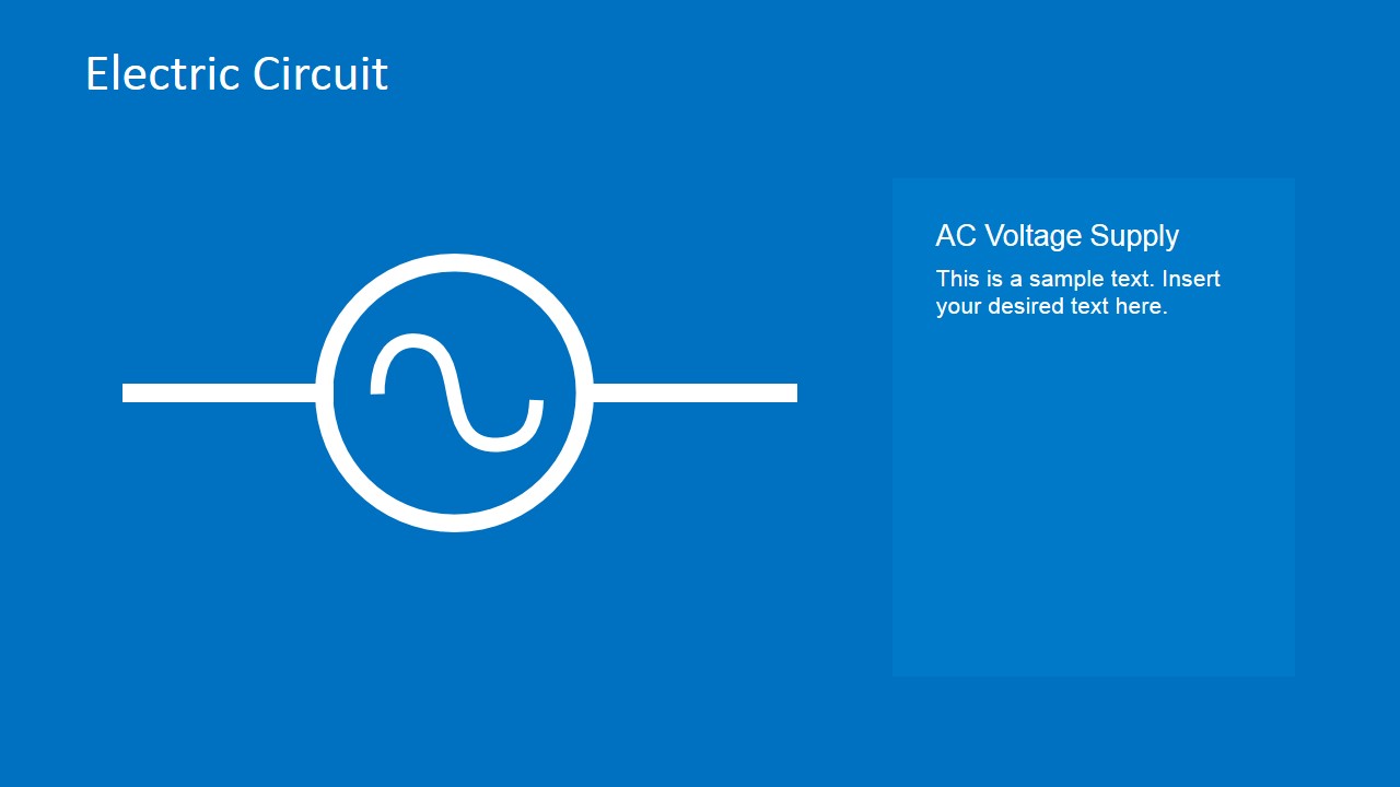 Electric Circuit Symbols Element Set for PowerPoint SlideModel