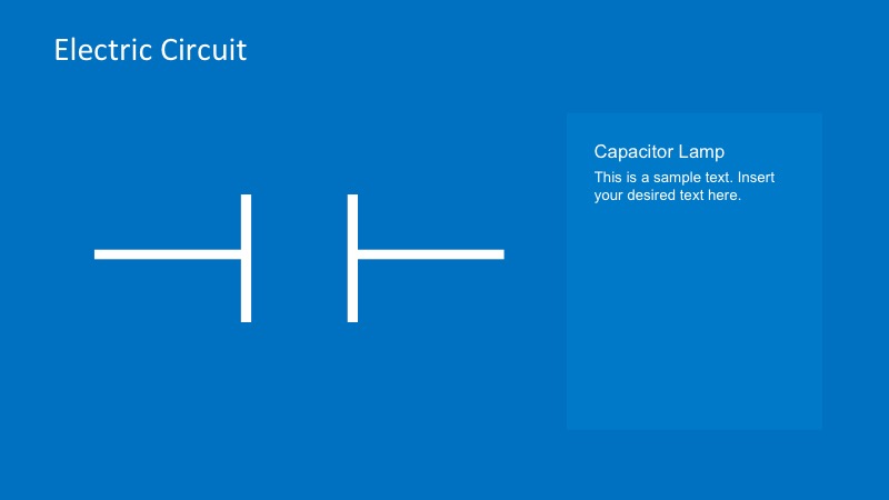 Capacitor Lamp PowerPoint Slide