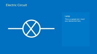 Lamp Circuit Symbol PowerPoint Slide
