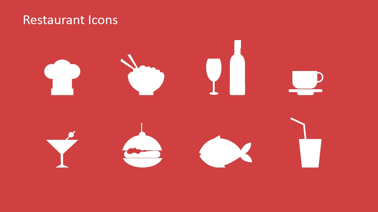 Collection of Food Icons for PowerPoint