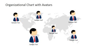 Org Chart Cartoons for Global Reach Slide