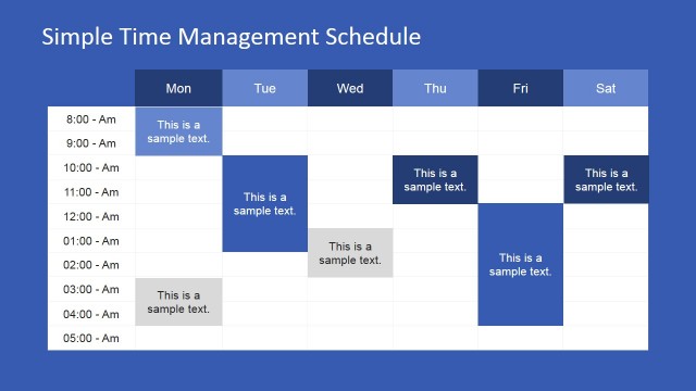 Week Schedule PowerPoint Template