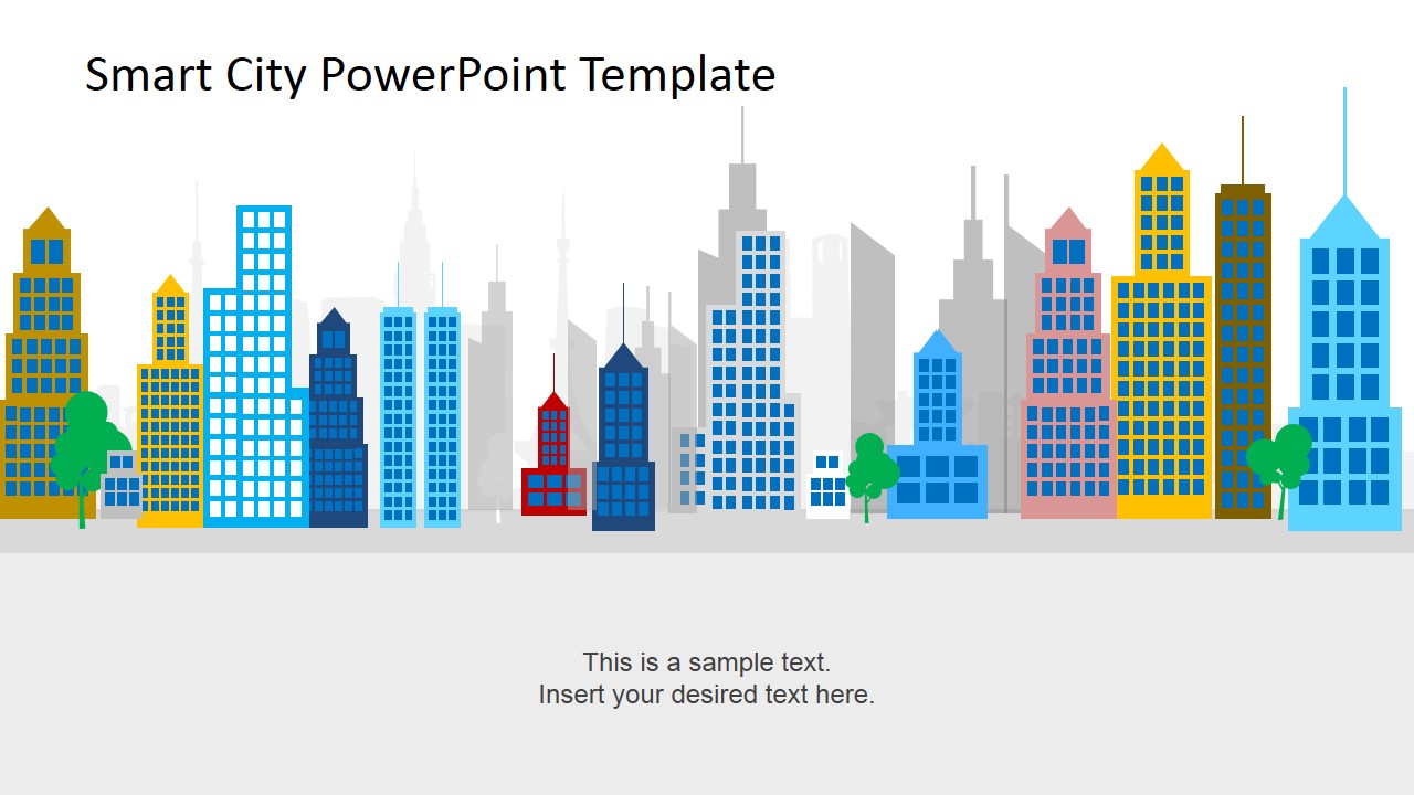 flow powerpoint process in chart PowerPoint   Template City Smart SlideModel