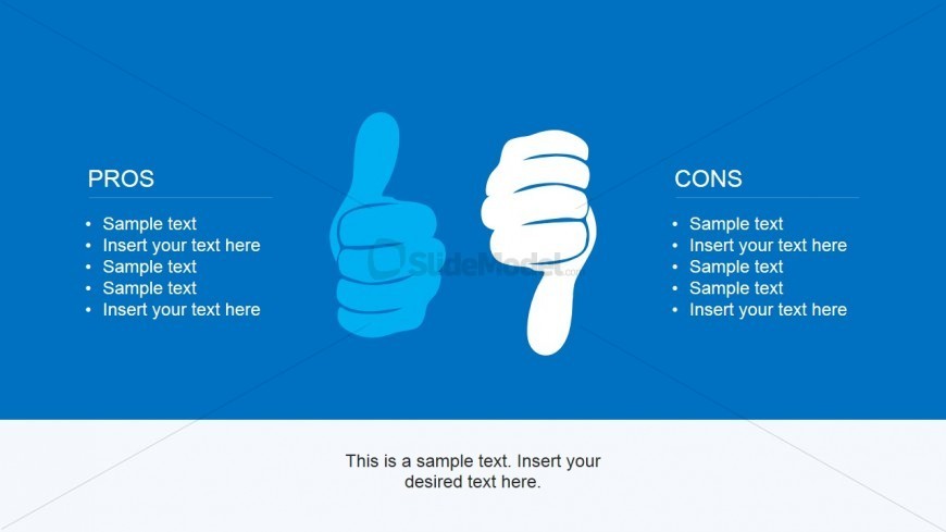 Thumbs Up And Down Picture For Powerpoint Slidemodel