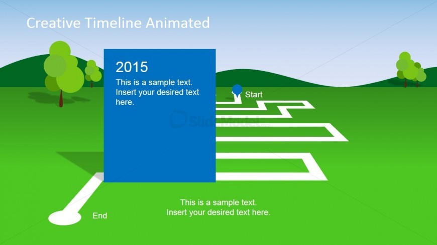 PowerPoint Milestone Chart Template