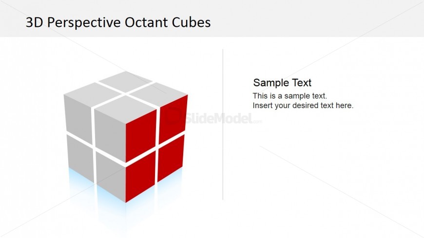 Cube Dimension PowerPoint Slide